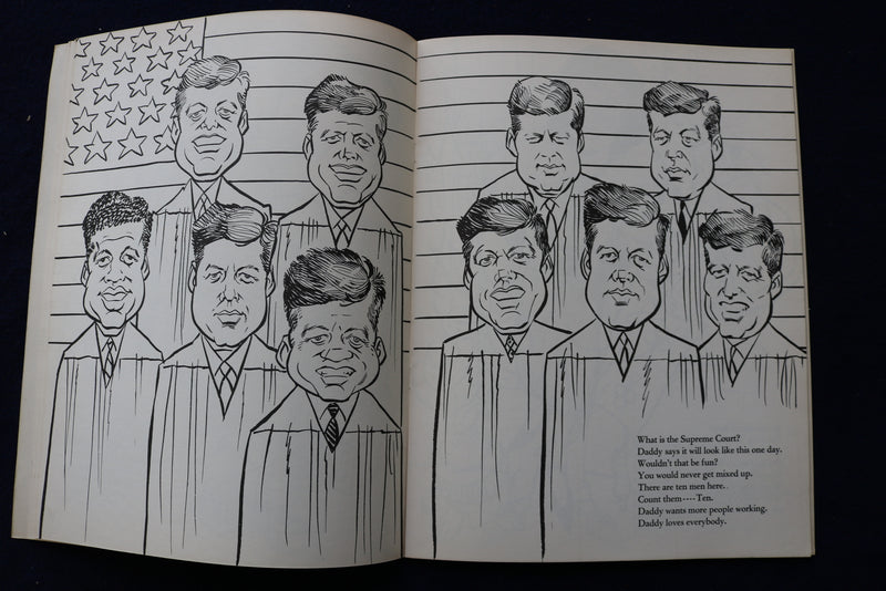 1962 JFK COLORING BOOK - SOFTCOVER - K 1547
