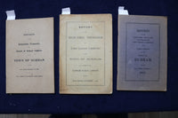 1908-1931 TOWN OF DURHAM, CONNECTICUT TOWN REPORTS-SOFTCOVER - LOT OF 3 - K 1530