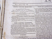 1868-1869 ESSEX COUNTY MERCURY NEWSPAPER LOT OF 25 -SALEM MASSACHUSETTS- NP 2877