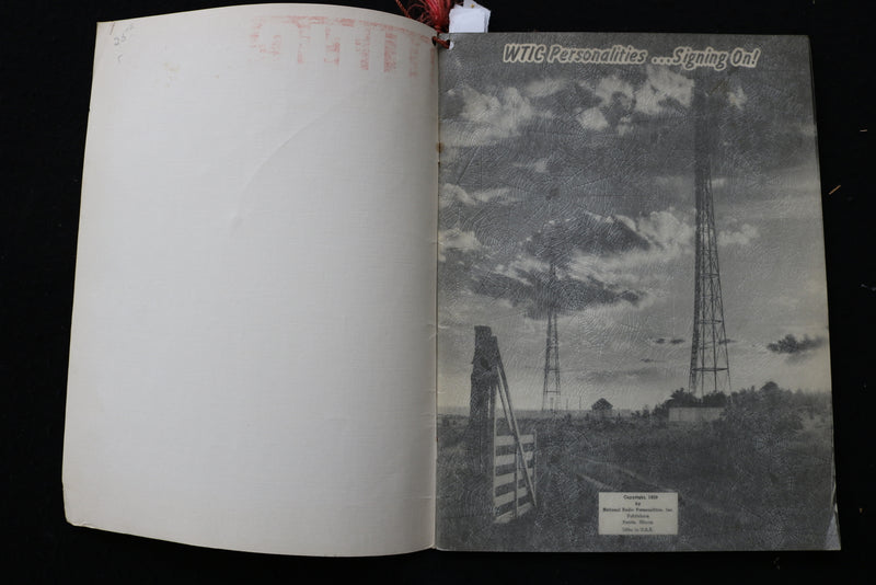 1939 WTIC HARTFORD, CT RADIO PERSONALITIES PROMO BOOK - SOFTCOVER - K 1871