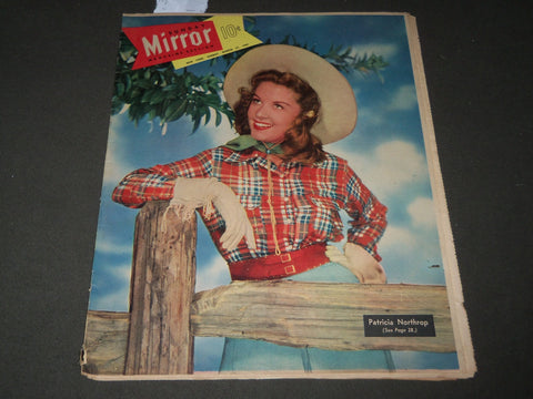 1949 MARCH 27 SUNDAY MIRROR MAGAZINE SECTION - PATRICIA NORTHRUP COVER - J 2922