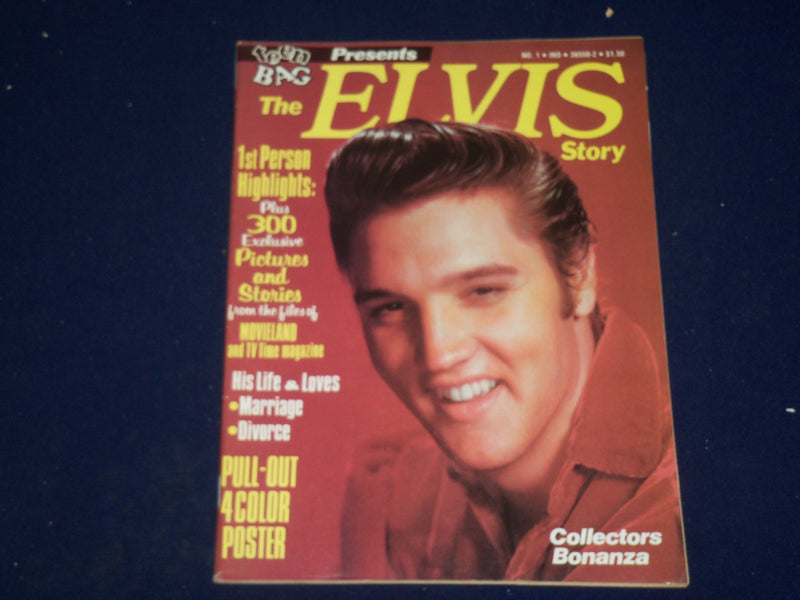 1977 TEEN BAG PRESENTS THE ELVIS STORY MAGAZINE - ELVIS PRESLEY-PHOTOS - SP 9919