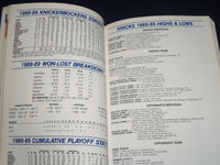 1989-1990 NEW YORK KNICKERBOCKERS OFFICIAL TEAM YEARBOOK - GREAT PHOTOS - J 400
