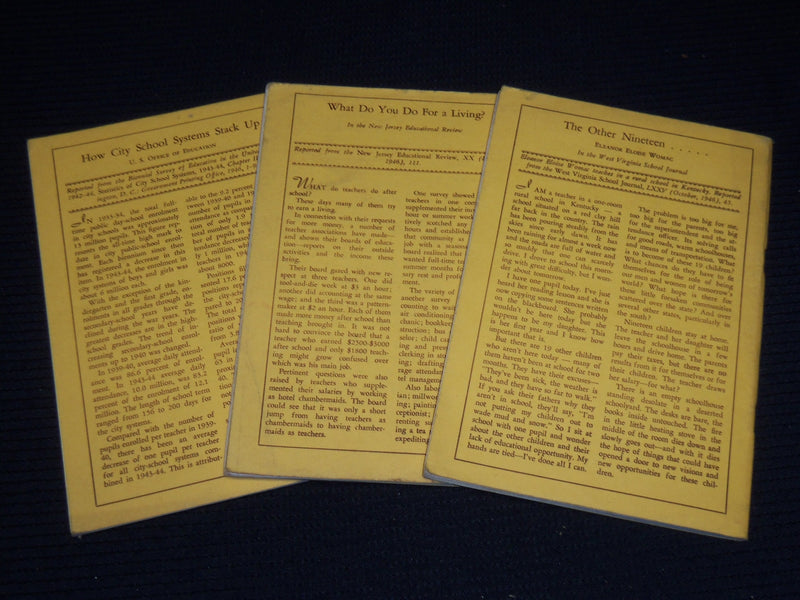 1946-1947 THE EDUCATION DIGEST MAGAZINE LOT OF 3 ISSUES - O 1134J