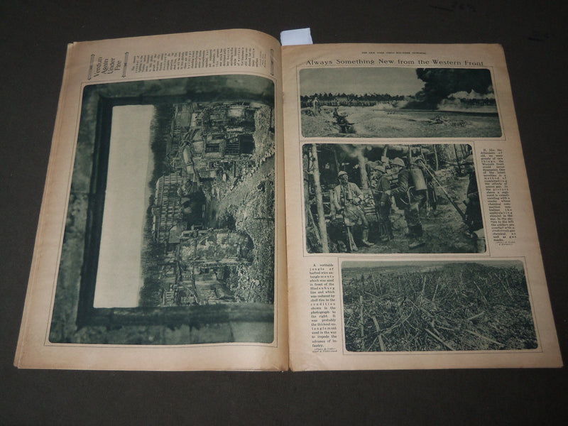 1917 JULY 12 MID-WEEK PICTORIAL MAGAZINE SECTION - NAVAL GUNNERS - J 3271