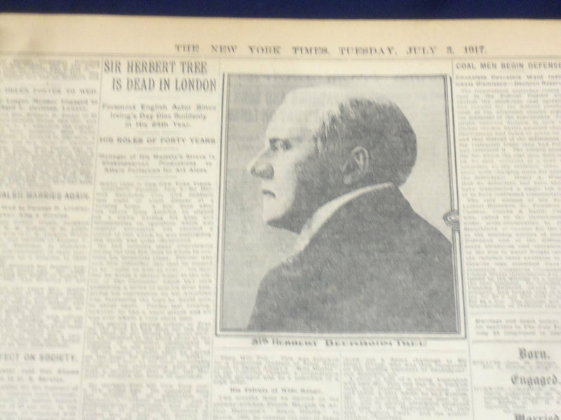 1917 JULY 3 NEW YORK TIMES - KERENSKY IN PERSON LED RUSSIANS - NT 9293