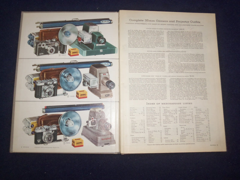 1956 MONTGOMERY WARD PHOTOGRAPHIC CATALOG - HARDCOVER - R 96U