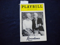 1992 REMEMBRANCE PLAYBILL - FRANCES STERHAGEN + 2 SIGNATURES - J 8323