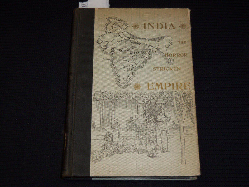 1898 INDIA THE HORROR STRICKLEN EMPIRE HARDCOVER BOOK BY GEORGE LAMBERT- KD 9412
