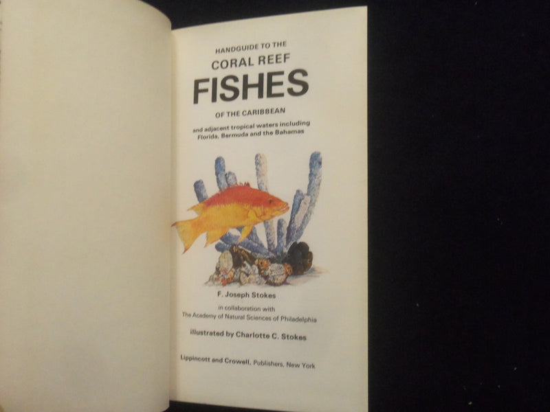 1980 HANDGUIDE TO THE CORAL REEF FISHES OF THE CARIBBEAN HARDCOVER BOOK -KD 8328