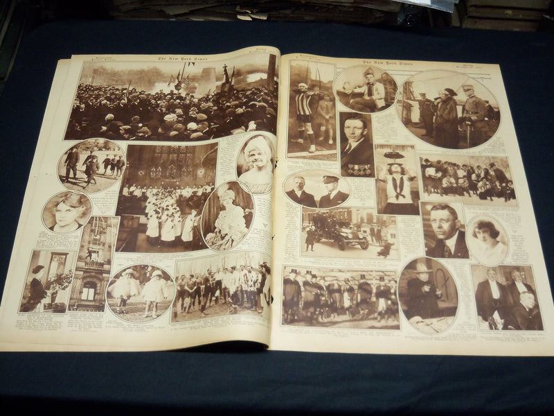 1923 DECEMBER NEW YORK TIMES PICTURE SECTION - ENGLISH BEAUTIES - NT 8889