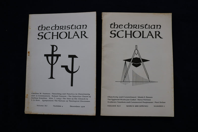 1953-1959 THE CHRISTIAN SCHOLAR QUARTERLY JOURNAL - LOT OF 19 - O 3613