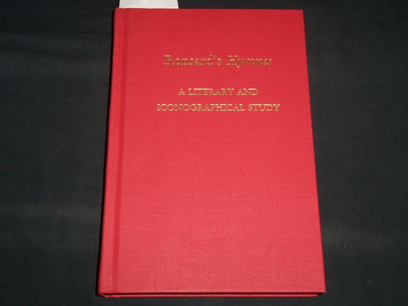 1997 ROSARD'S HYMNES LITERARY AND ICONOGRAPHICAL STUDY BOOK BY FORD - KD 5980X