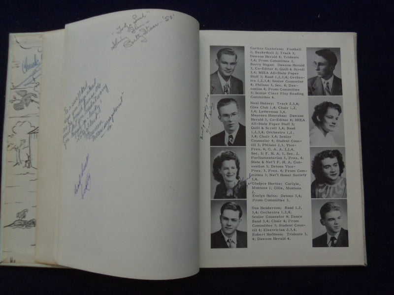 1949 THE DAWSONIAN DAWSON COUNTY HIGH SCHOOL YEARBOOK-GLENDIVE, MONTANA- YB 3128