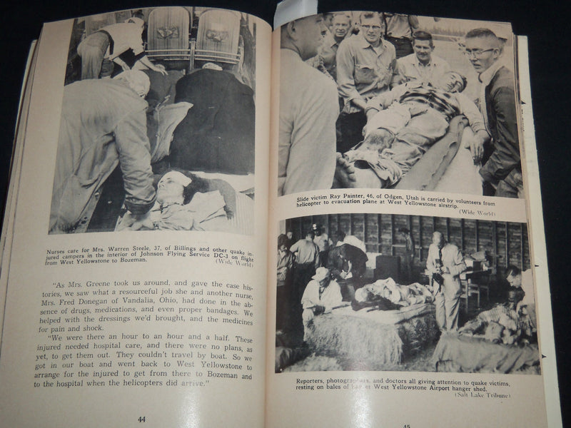 1960 STORY OF MONTANA - YELLOWSTONE EARTHQUAKE BY CHRISTOPHERSON - J 8726