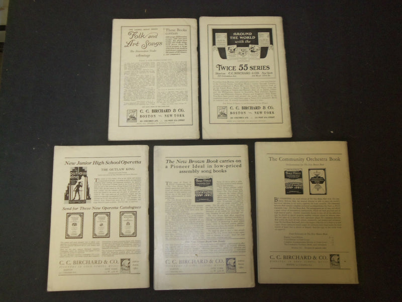 1926-1930 MUSIC SUPERVISORS JOURNAL - LOT OF 5 - O 2440N