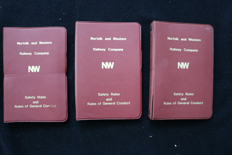 1960'S-1980'S NORFOLK AND WESTERN-SOUTHERN -SAFETY MANUALS - LOT OF 16 - O 3674