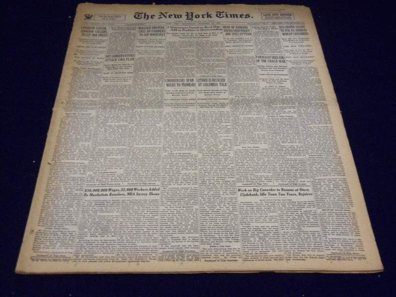 1933 DECEMBER 13 NEW YORK TIMES - 3 STOWAWAYS ON BYRD SHIP - NT 3835