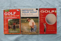 1955-1958 GOLF GUIDEBOOKS - LOT OF 3 - SOFTCOVER - K 3259