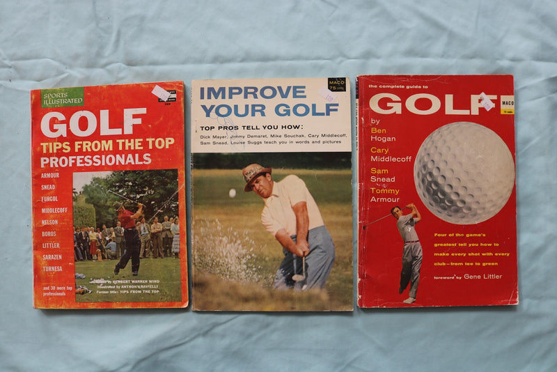 1955-1958 GOLF GUIDEBOOKS - LOT OF 3 - SOFTCOVER - K 3259