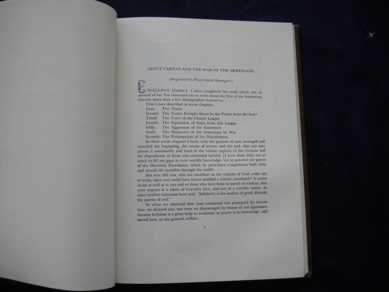 1975 YEGHISHEH - KNIGHTS OF VARTAN HARDCOVER BOOK - KD 8003