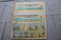 1974-1975 SANTA BARBARA NEWS-PRESS SUNDAY COMICS SECTIONS- LOT OF 14- NP 9309