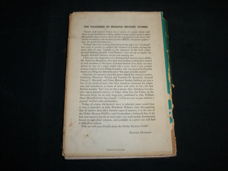 1959 NO GRAVE FOR A LADY HARDCOVER BOOK BY JOHN AND EMERY BONETT - KD 6825