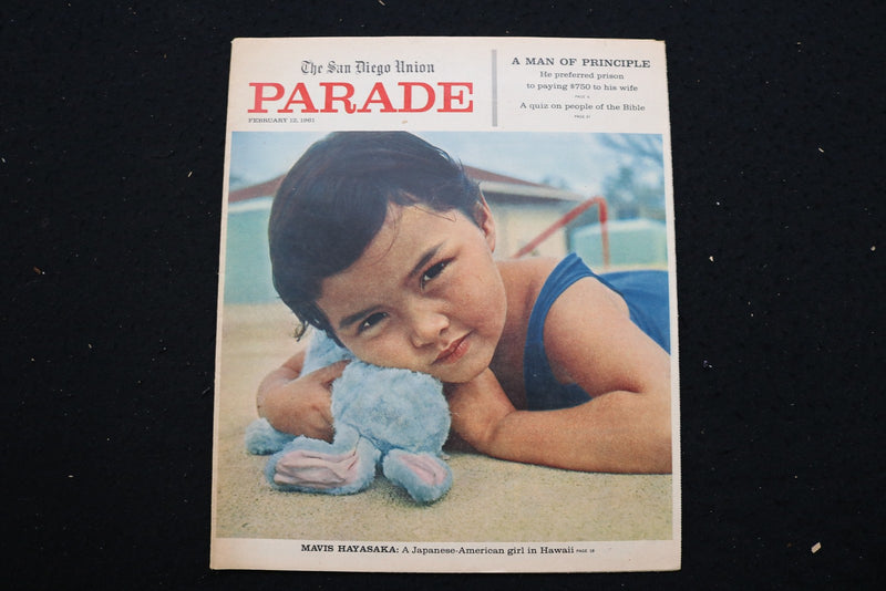 1961 FEBRUARY 12 PARADE MAGAZINE - MAVIS HAYASAKA COVER - E 25650