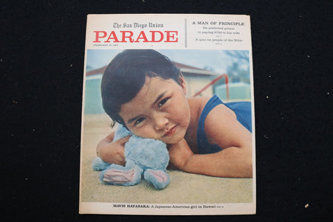 1961 FEBRUARY 12 PARADE MAGAZINE - MAVIS HAYASAKA COVER - E 25650