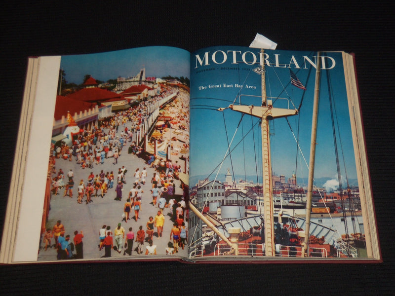 1955-1956 THE MOTOR LAND MAGAZINE BOUND VOLUME - 11 ISSUES - KD 705E