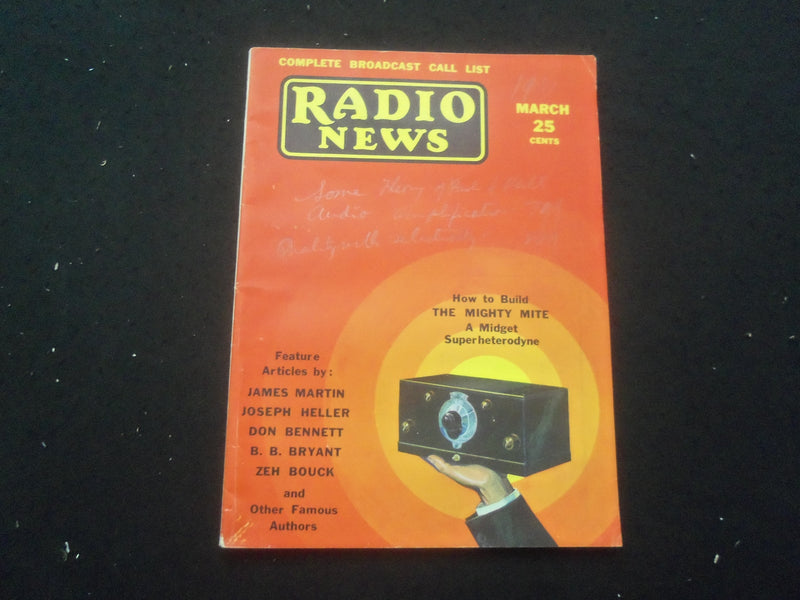 1931 MARCH RADIO NEWS MAGAZINE - HOW TO BUILD THE MIGHTY MITE - B 433G