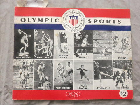 1964 OLYMPIC SPORTS - A HANDBOOK SOFTCOVER BOOK - K 270