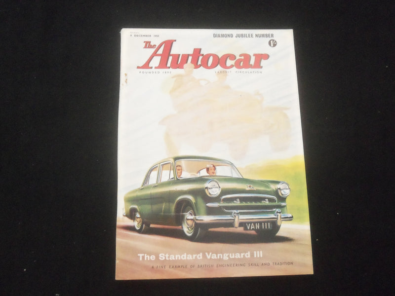 1955 DECEMBER 9 THE AUTOCAR MAGAZINE - STANDARD VANGUARD III - BRITISH - J 7835