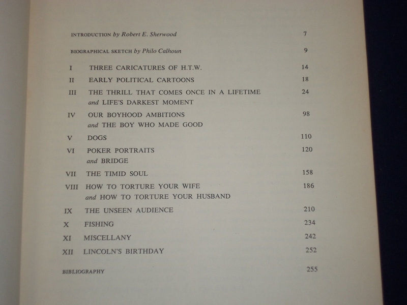 1953 THE BEST OF H. T. WEBSTER A MEMORIAL COLLECTION BOOK - 1ST PRINT - KD 2502