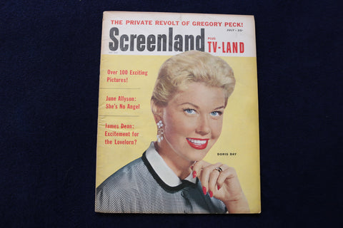 1955 JULY SCREENLAND MAGAZINE - DORIS DAY COVER - E 12838
