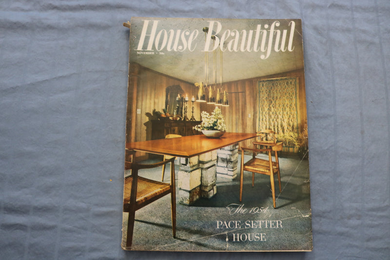 1953 NOVEMBER HOUSE BEAUTIFUL MAGAZINE - PACE-SETTER HOUSE COVER - E 9648