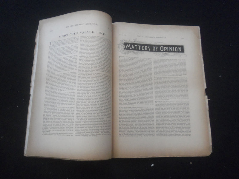 1894 MAY 5 THE ILLUSTRATED AMERICAN MAGAZINE - SONS OF THE REVOLUTION - SP 5190U