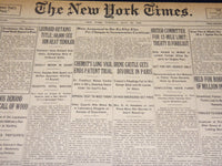 1923 JULY 24 NEW YORK TIMES - LEONARD RETAINS TITLE BEATS TENDLER - NT 7755