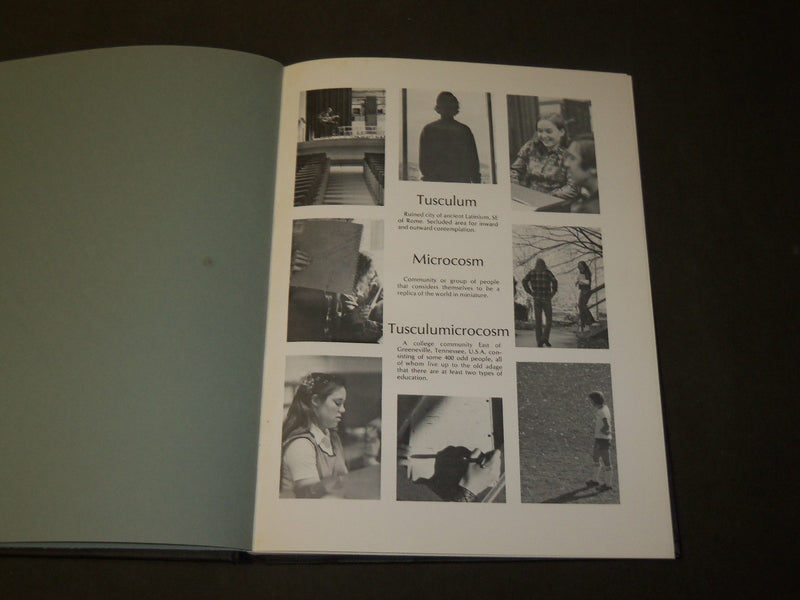 1973 OPUS TUSCULUM COLLEGE YEARBOOK - GREENVILLE TENNESSEE - PHOTOS - YB 1585
