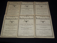 1927 THE INDEPENDENT WEEKLY MAGAZINE LOT OF 42 ISSUES - ARTICLES & ADS - WR 708