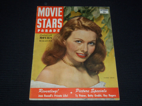 1948 SEPTEMBER MOVIE STARS PARADE MAGAZINE - JEANNE CRAIN COVER - E 12135