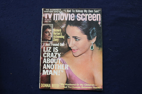1965 FEBRUARY TV AND MOVIE SCREEN MAGAZINE - ELIZABETH TAYLOR COVER - E 19111