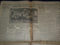 1930 NOVEMBER 9 ATLANTA JOURNAL NEWSPAPER - GEORGIA WINS BY KICK 7-6 - NP 972E