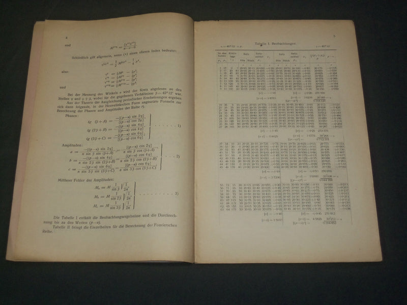 1926 PRUFUNG DER TEILUNG EINES WILDSCHEN UNIVERSALTHEODOLITS GERMAN BOOK- J 5926