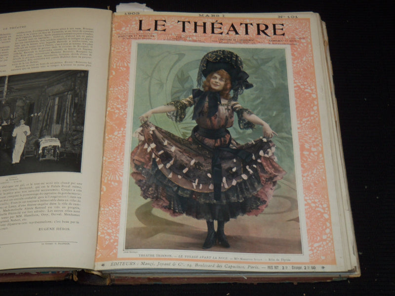 1903 JULY-DECEMBER LE THEATRE MAGAZINE BOUND VOLUME - 12 ISSUES - KD 2657E