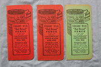 1924 SQUARE DEAL RED BRAND FENCE MEMO BOOK - KEYSTONE STEEL - LOT OF 6 - K 2960