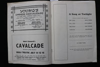 1966 QUEEN'S THEATRE PROGRAMS - NOEL COWARD - LILLI PALMER - LOT OF 2 - K 2379