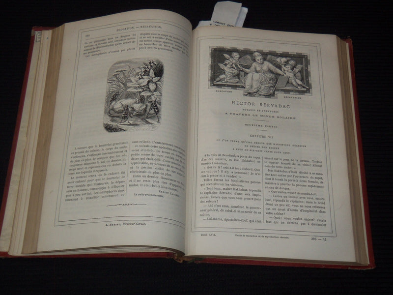 1877 MAGASIN D'EDUCATION FRENCH BOOK - JULES VERNE - #238