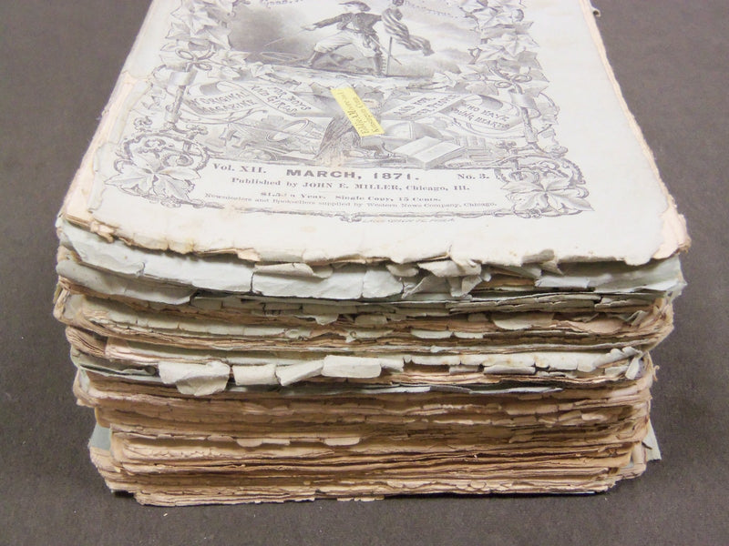 1870-1874 THE LITTLE CORPORAL MAGAZINE FOR BOYS & GIRLS LOT OF 32 - WR 379