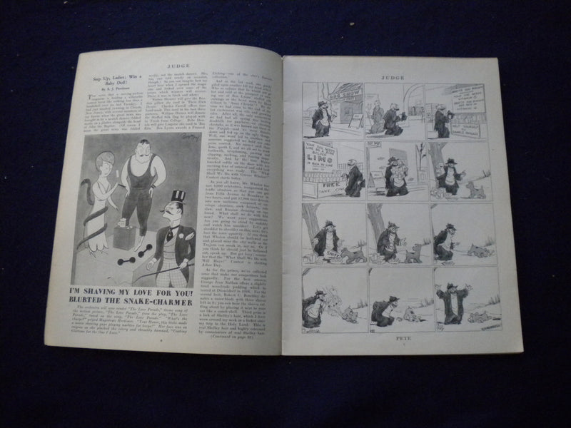 1930 MAY 24 JUDGE MAGAZINE - THE SERENADE - B 438H